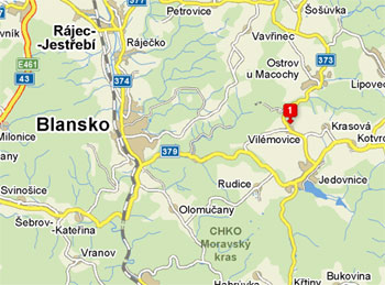 Vilmovice - mapa